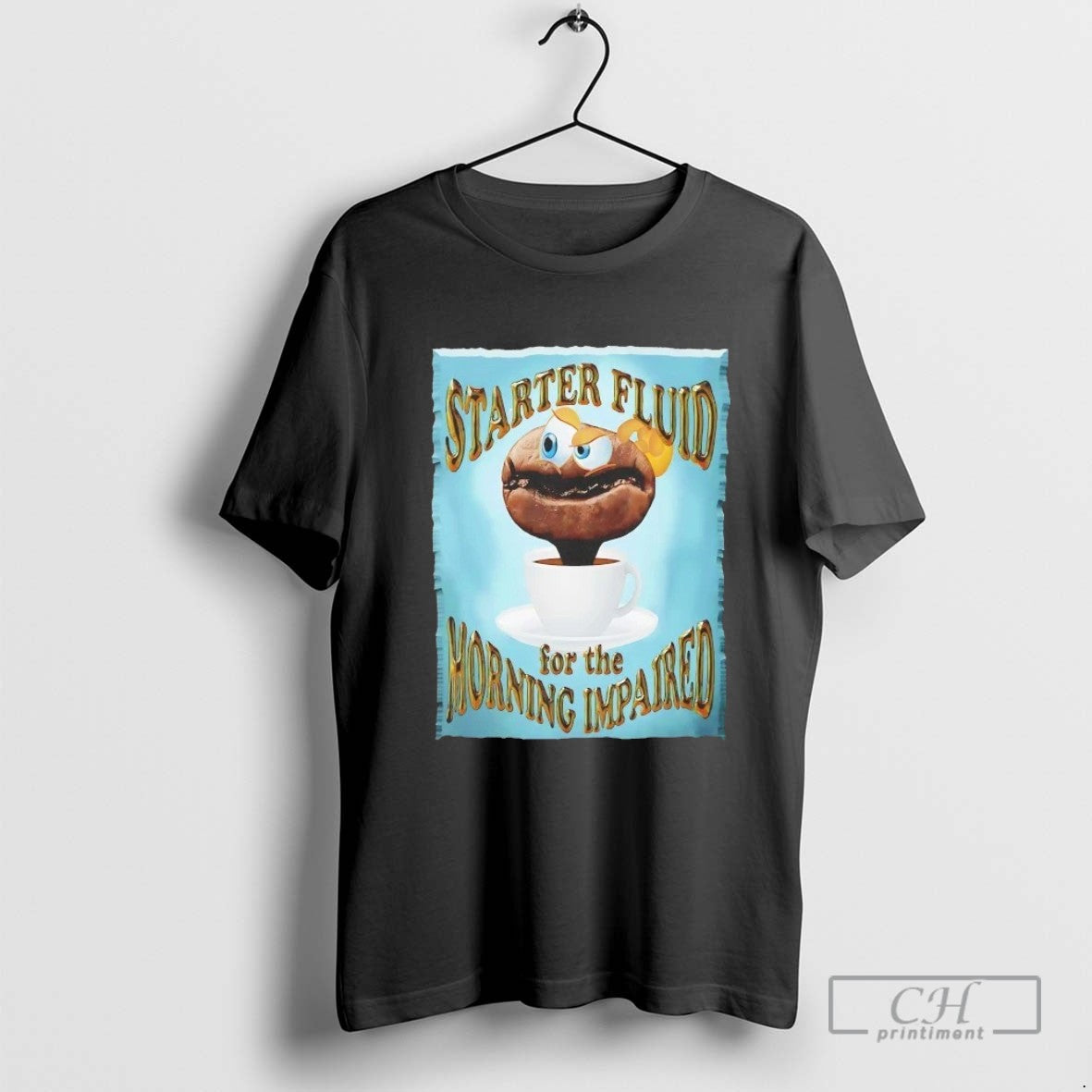 Coffee Humor Starter Fluid For The Morning Impaired T Shirt Sweater