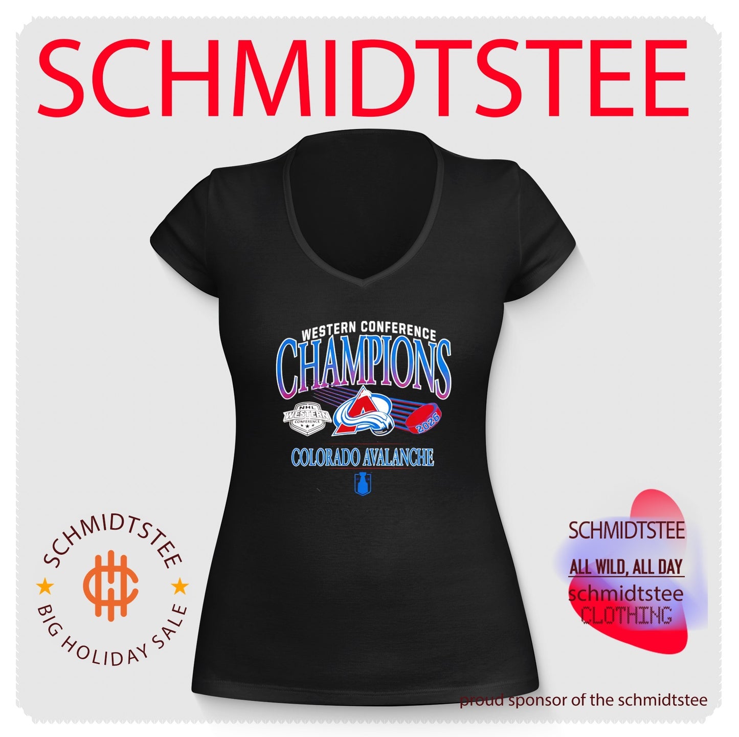 Colorado Avalanche 2026 Western Conference Champions logo shirt