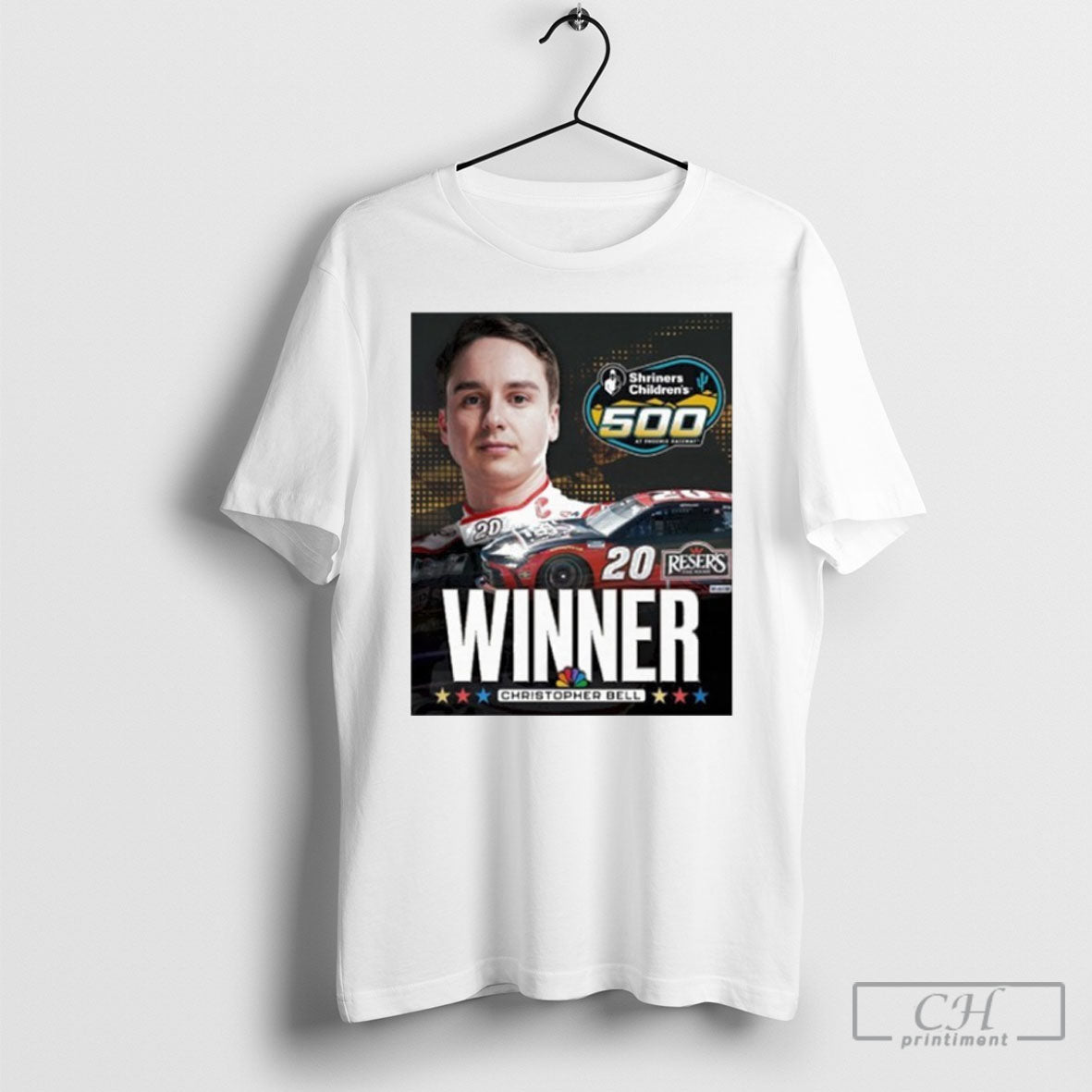 Congrats Christopher Bell For Winning Shriners Childrens 500 At Phoenix Raceway Nascar 2025 Shirt Tee