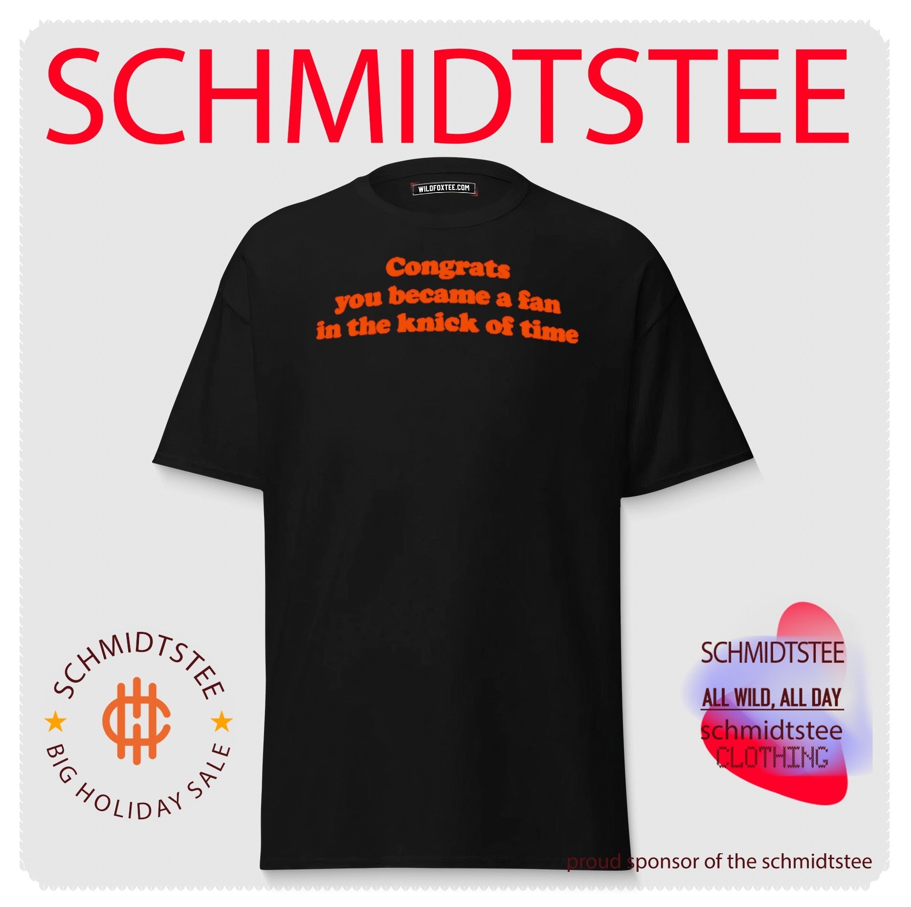 Congrats you became a fan in the Knick of time shirt