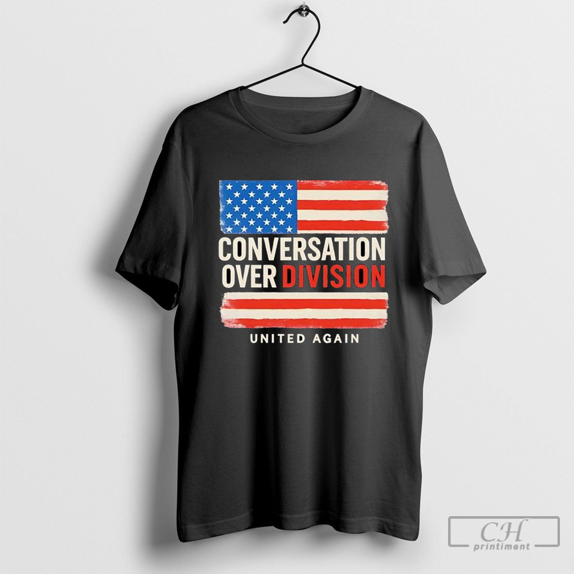 Conversation Over Division United Again Flag Usa