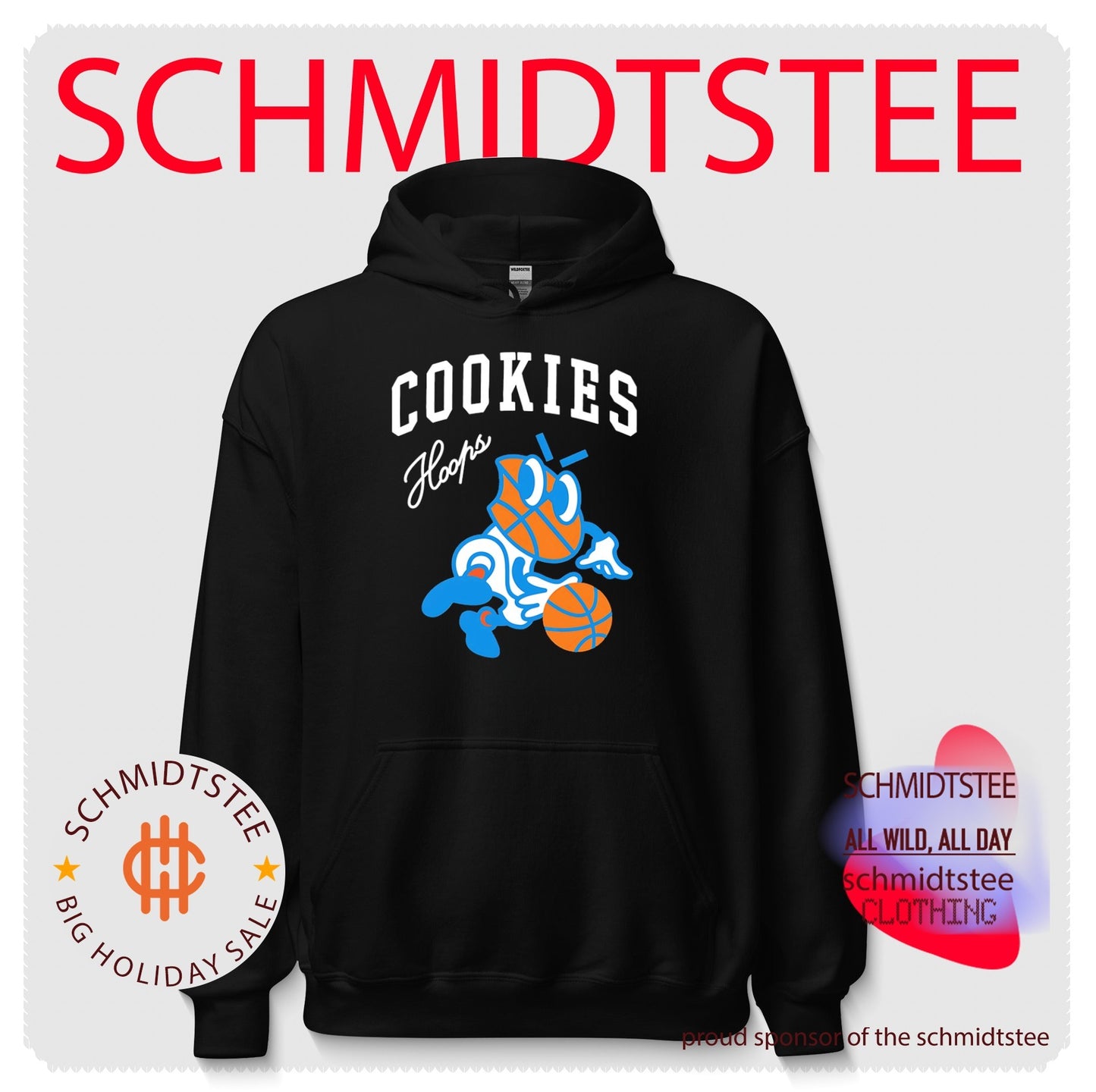 Cookies hoops basketball mascot streetwear shirt