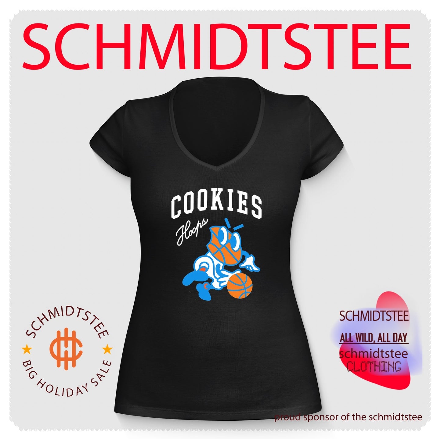 Cookies hoops basketball mascot streetwear shirt