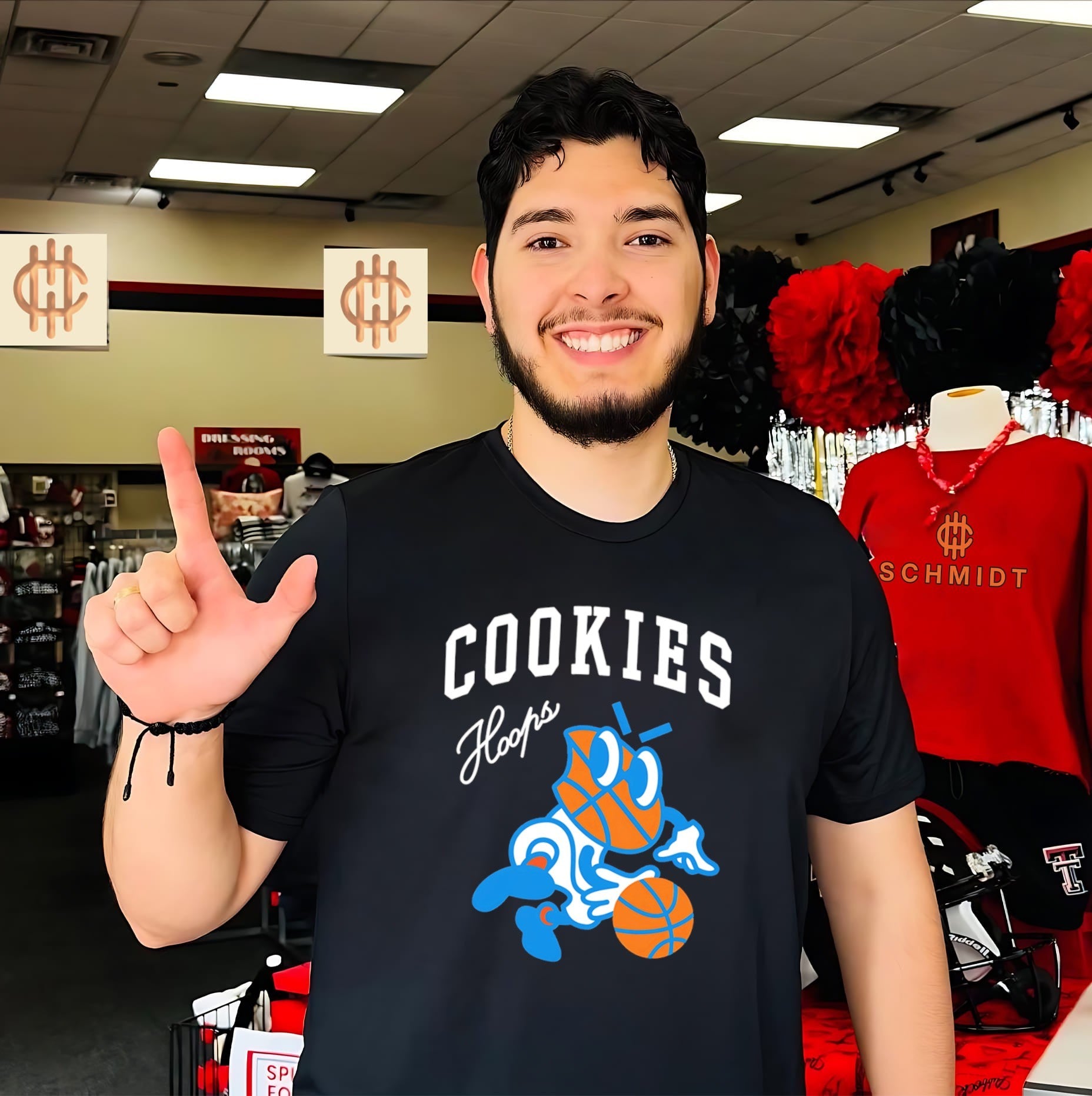 Cookies hoops basketball mascot streetwear shirt