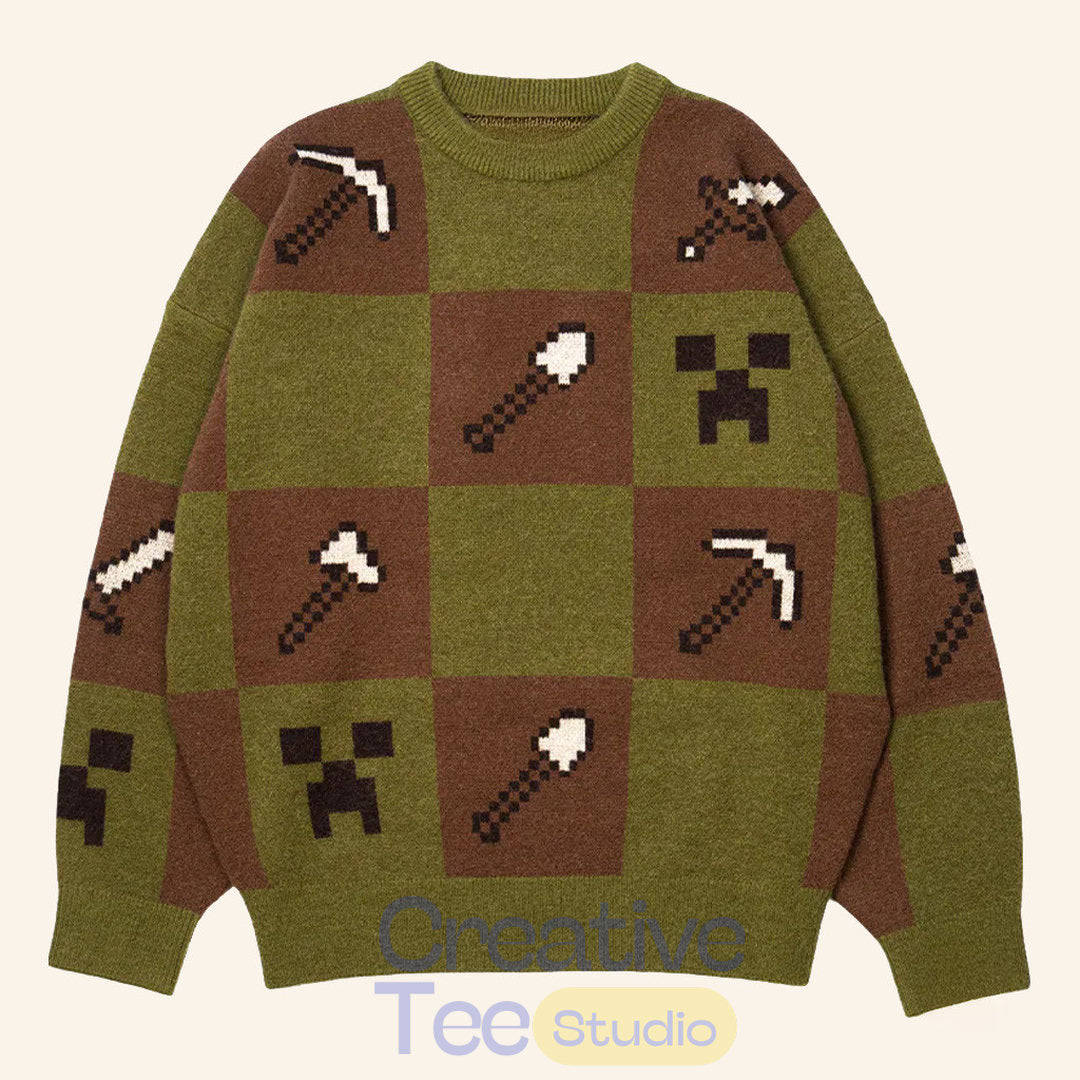 Cool Shirtz Merch Very Cool x Minecraft Sweater Tools of Trade Sweater