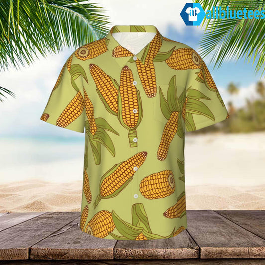 Corn Pattern Hawaiian Shirt