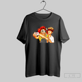 Couple Taking A Selfie Pop Art Style T Shirt