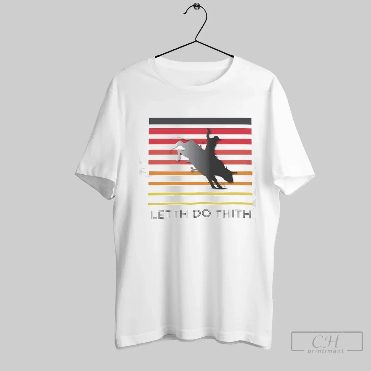 Cowboy Bull Riding Letth Do T Shirt