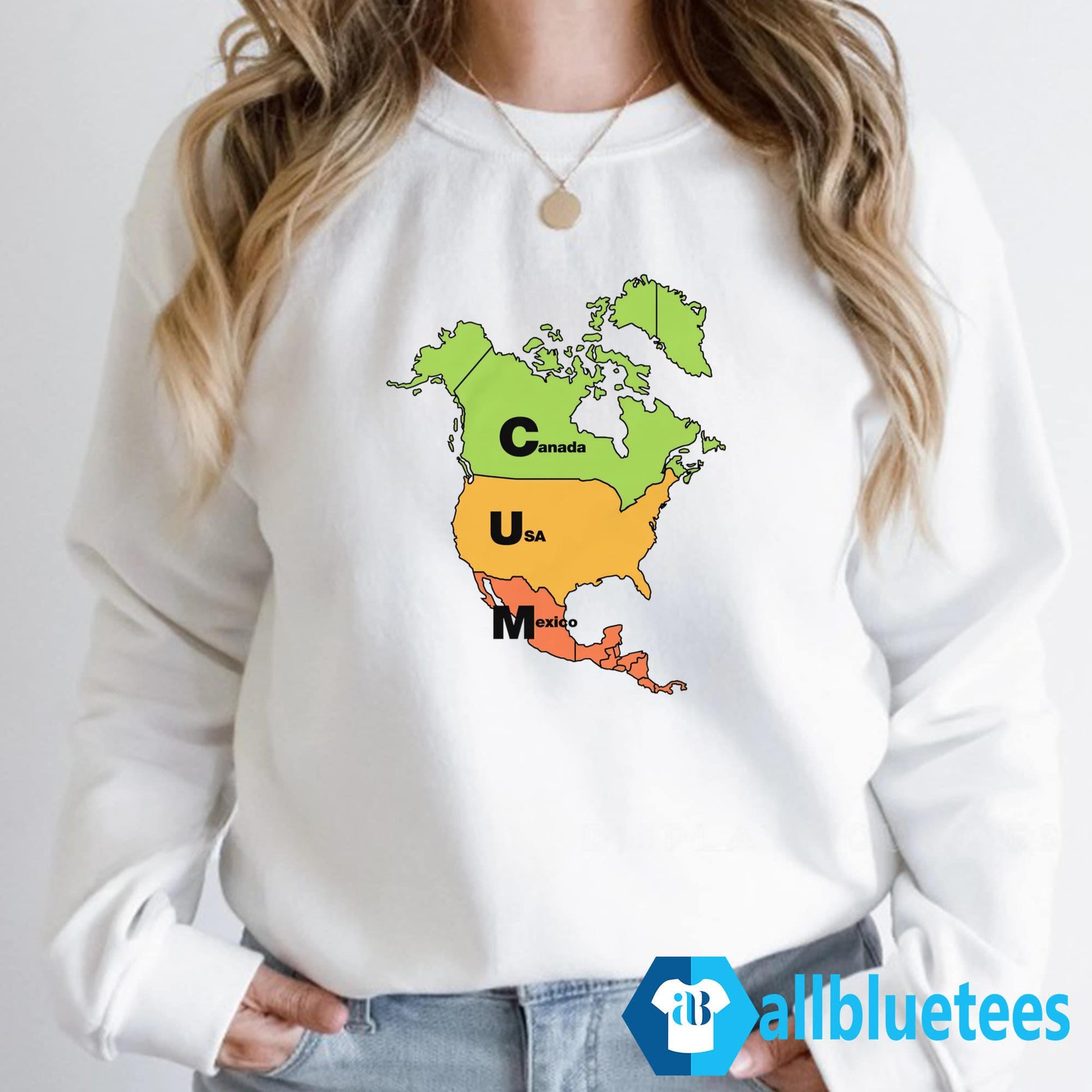 Cum Map Canada USA And Mexico Shirt