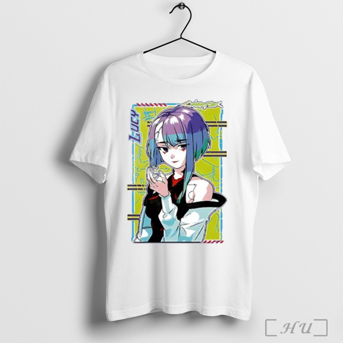 Cyberpunk Edgerunners Anime Lucy Rebecca David Cosplay Gamer T Shirt
