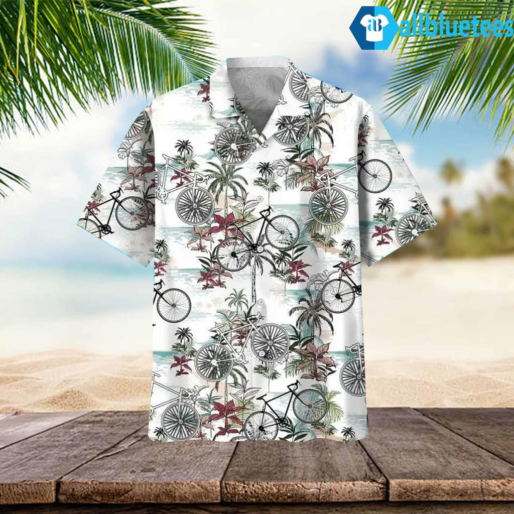 Cycling Nature Hawaiian Shirt
