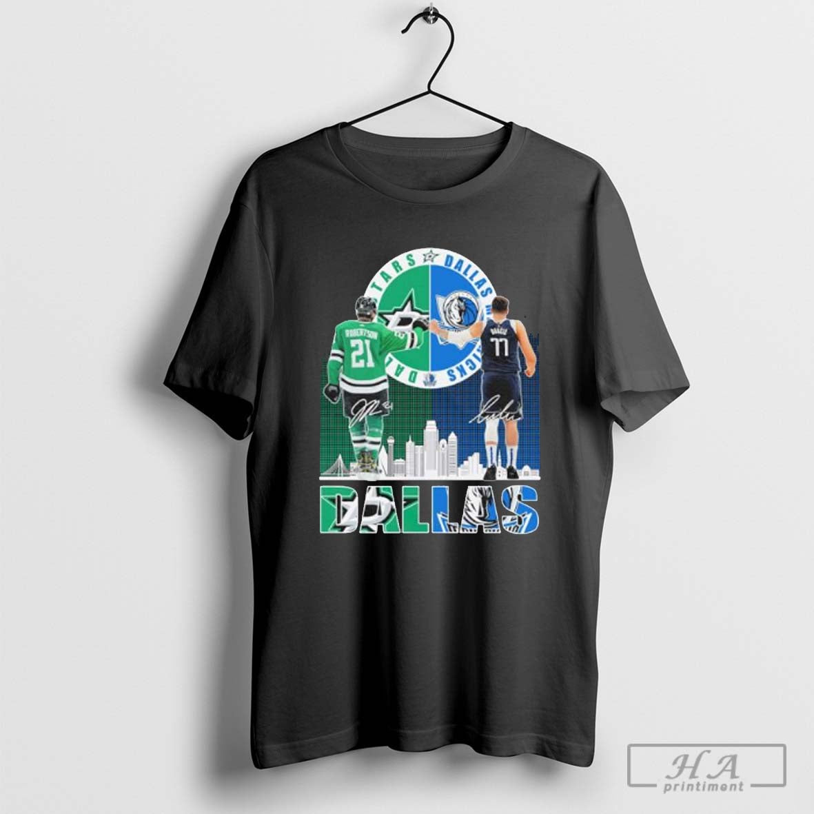 Dallas Hockey Jason Robertson X Dallas Basketball Luka Doncic