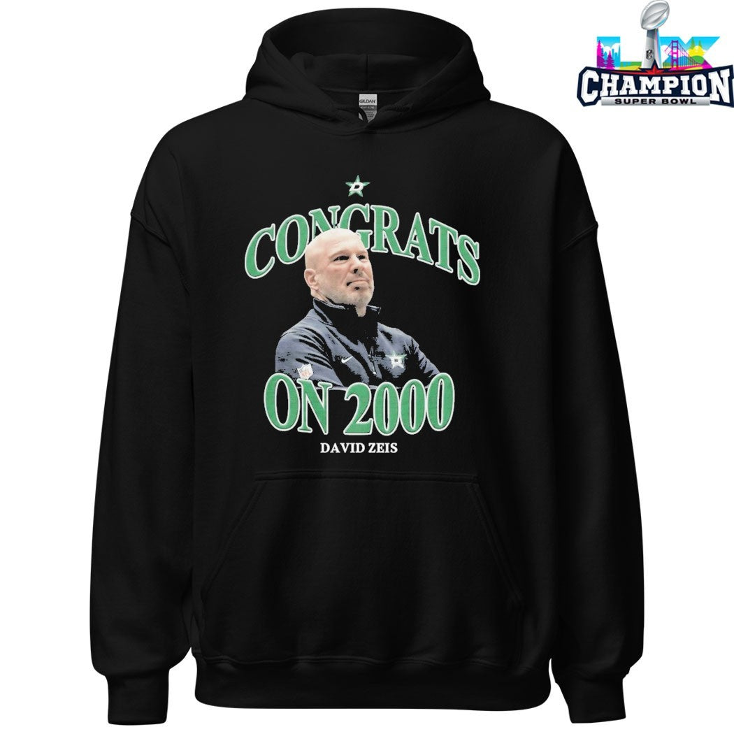 David Zeis Congrats On 2000 Dallas Stars T-shirts