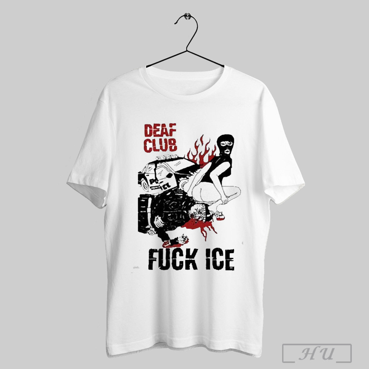 Deaf Club Fuck Ice 2025 T Shirt