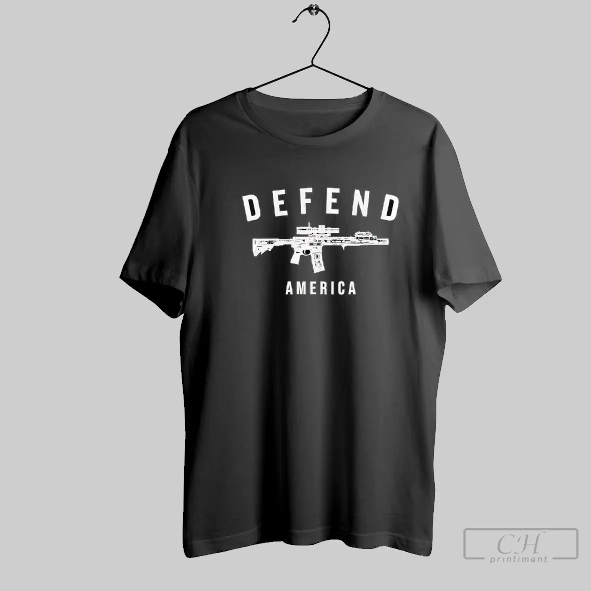 Defend America Gun T Shirt