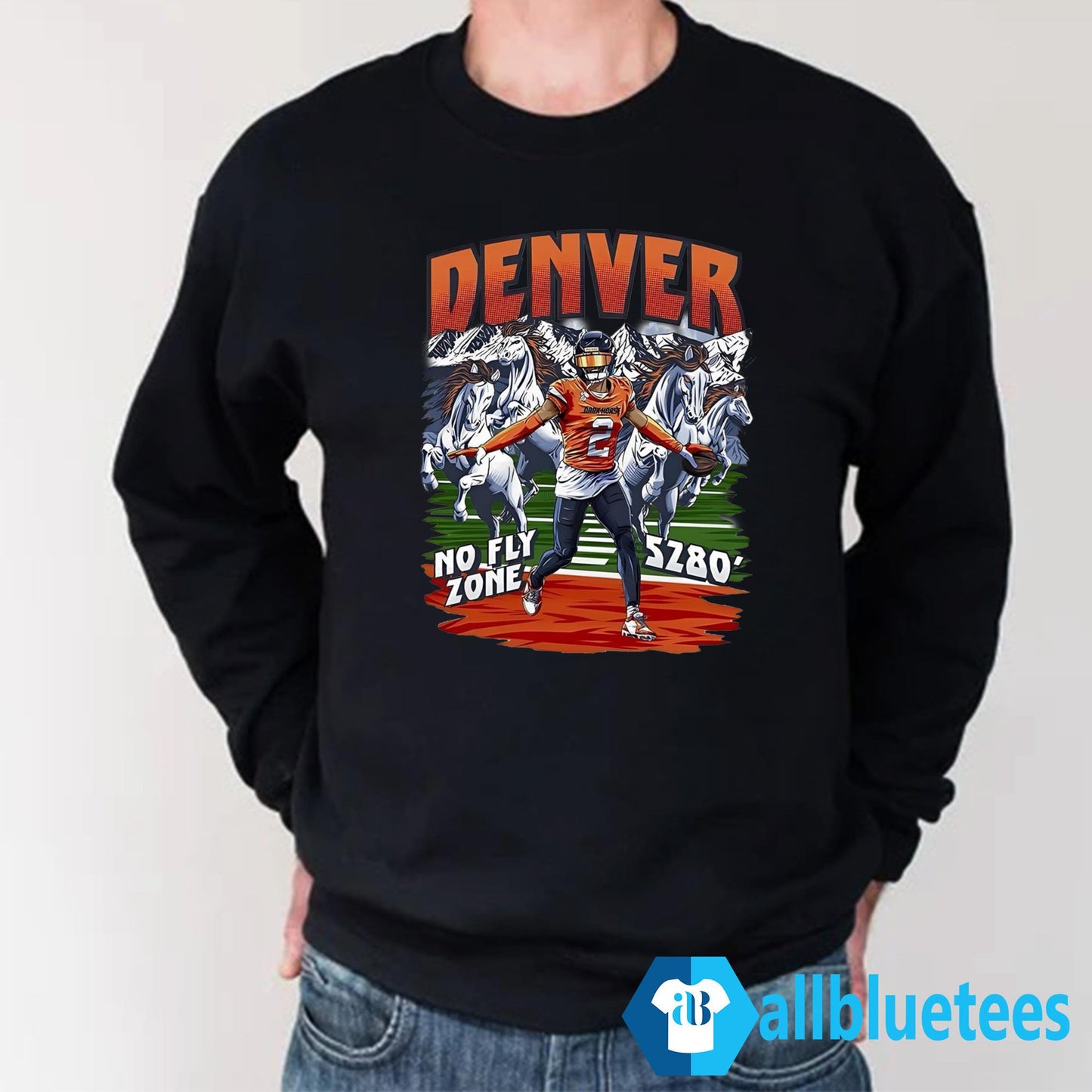 Denver Broncos Pro Bowler DB Pat Surtain II No Fly Zone 5280 Shirt