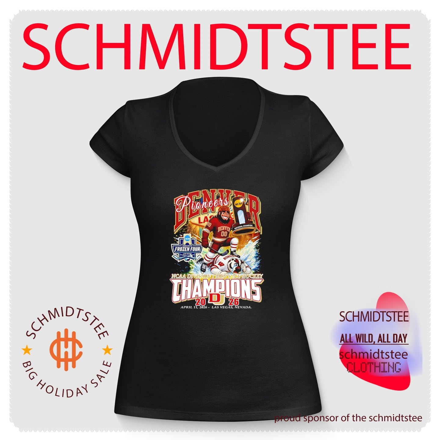 Denver Pioneers NCAA Division I Men’s Ice Hockey Champions mascot shirt