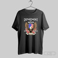 Department Of War Eagle With American Flag And Guns