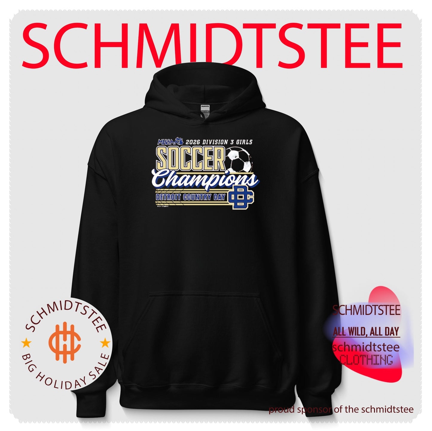 Detroit Country Day 2026 MHSAA Girls Soccer D3 Champions shirt