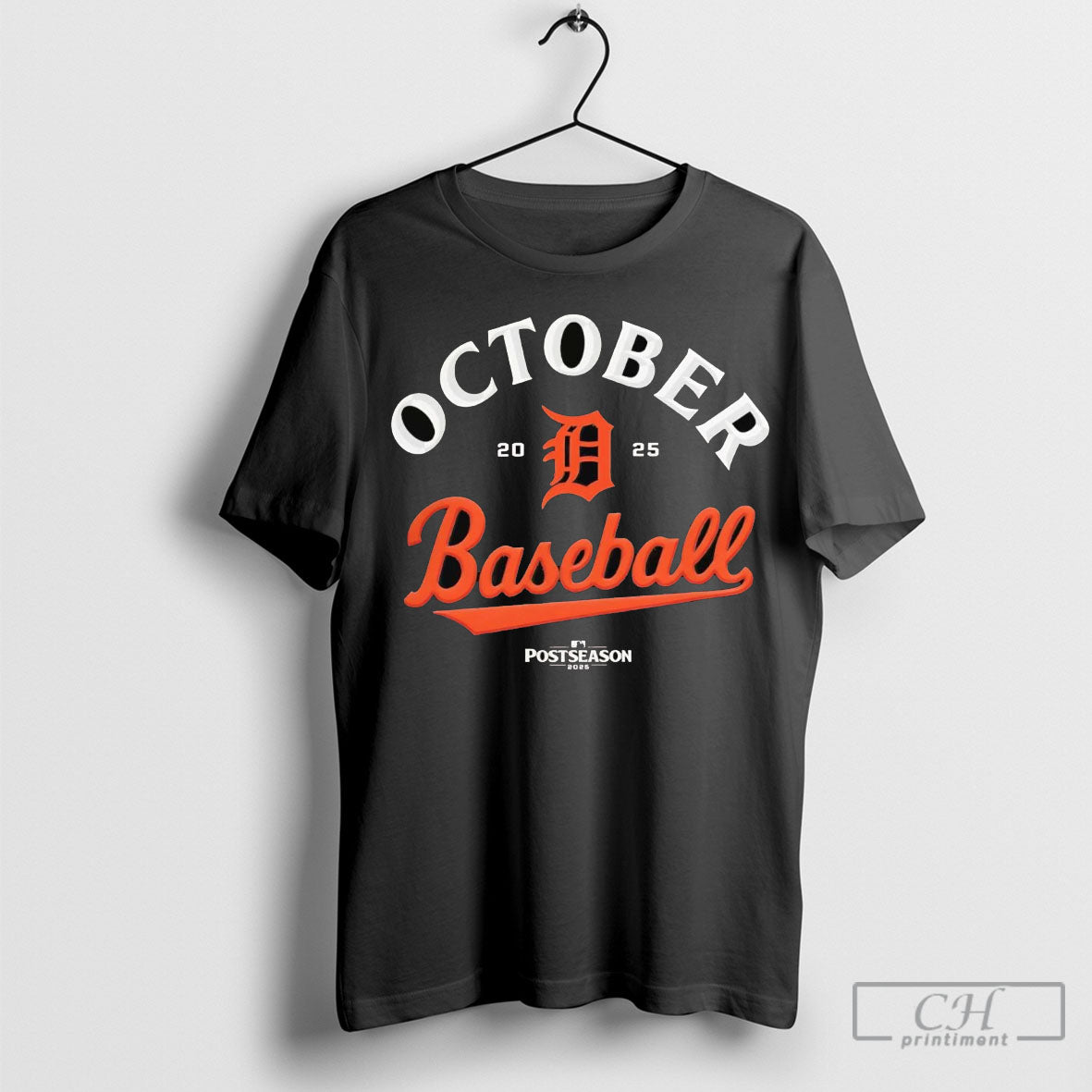 Detroit Tigers October Baseball 2025 Mlb Postseason Shirt Sweater