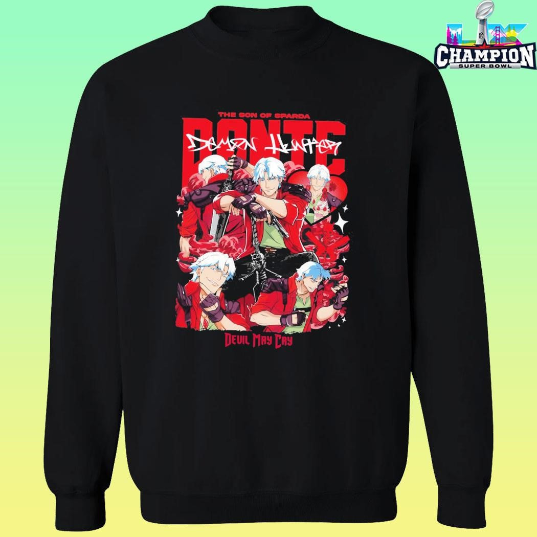 Devil May Cry Dante Girl Dinner Dmc Anime Game Shirt