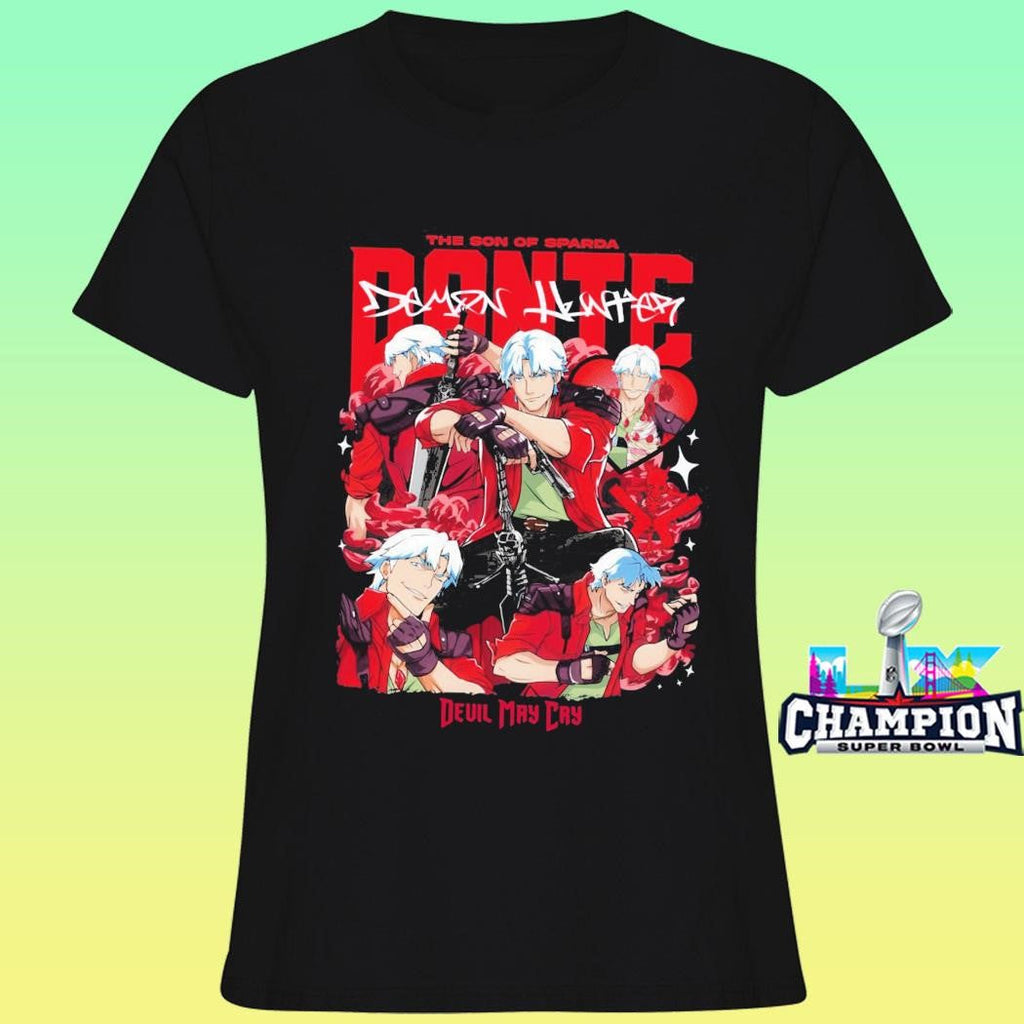 Devil May Cry Dante Girl Dinner Dmc Anime Game Shirt