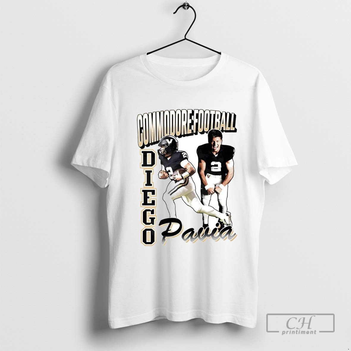Diego Pavia 90s Portrait Vanderbilt Football