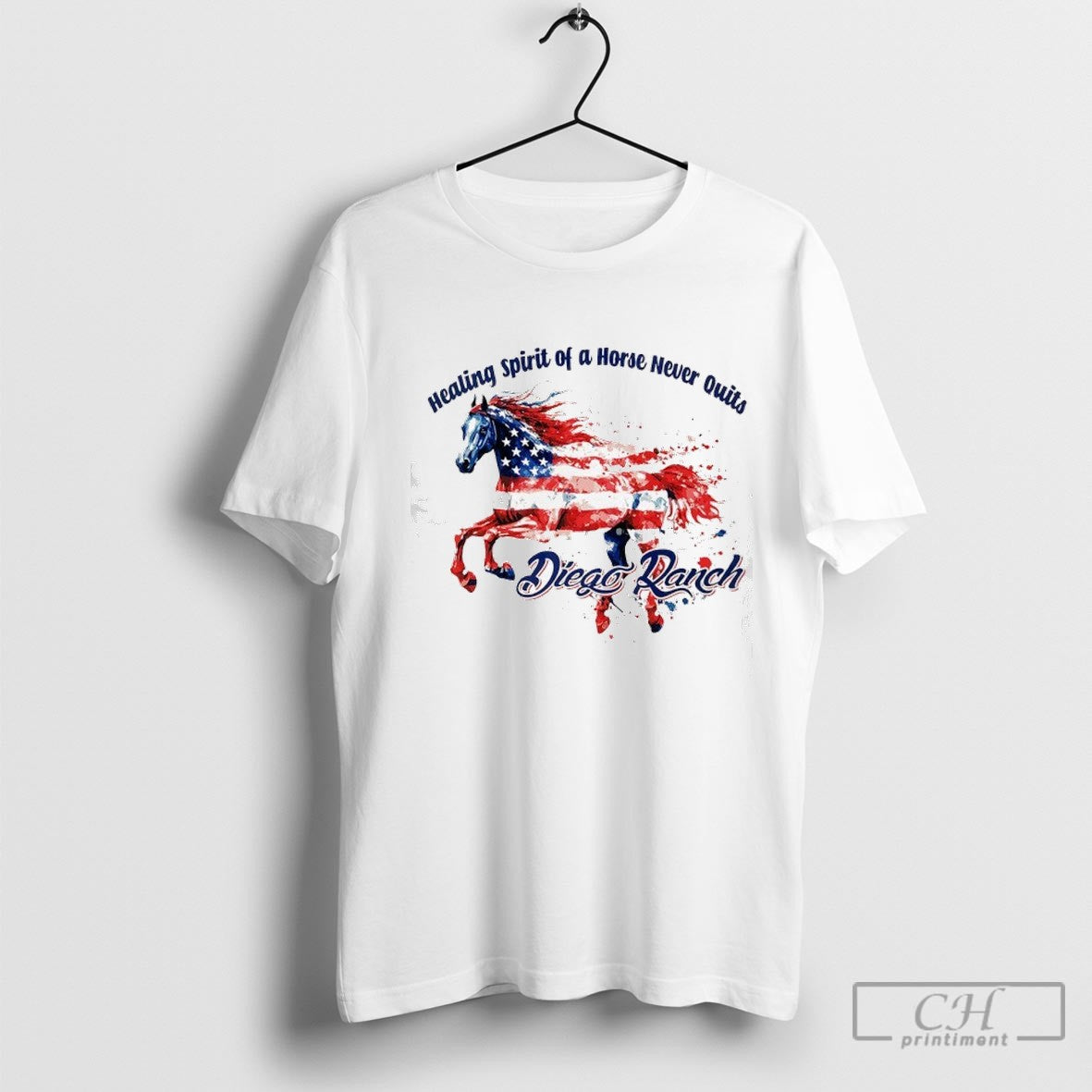 Diego Ranch Healing Spirit Of A Horse Never Quits Usa Horse Shirt Sweater