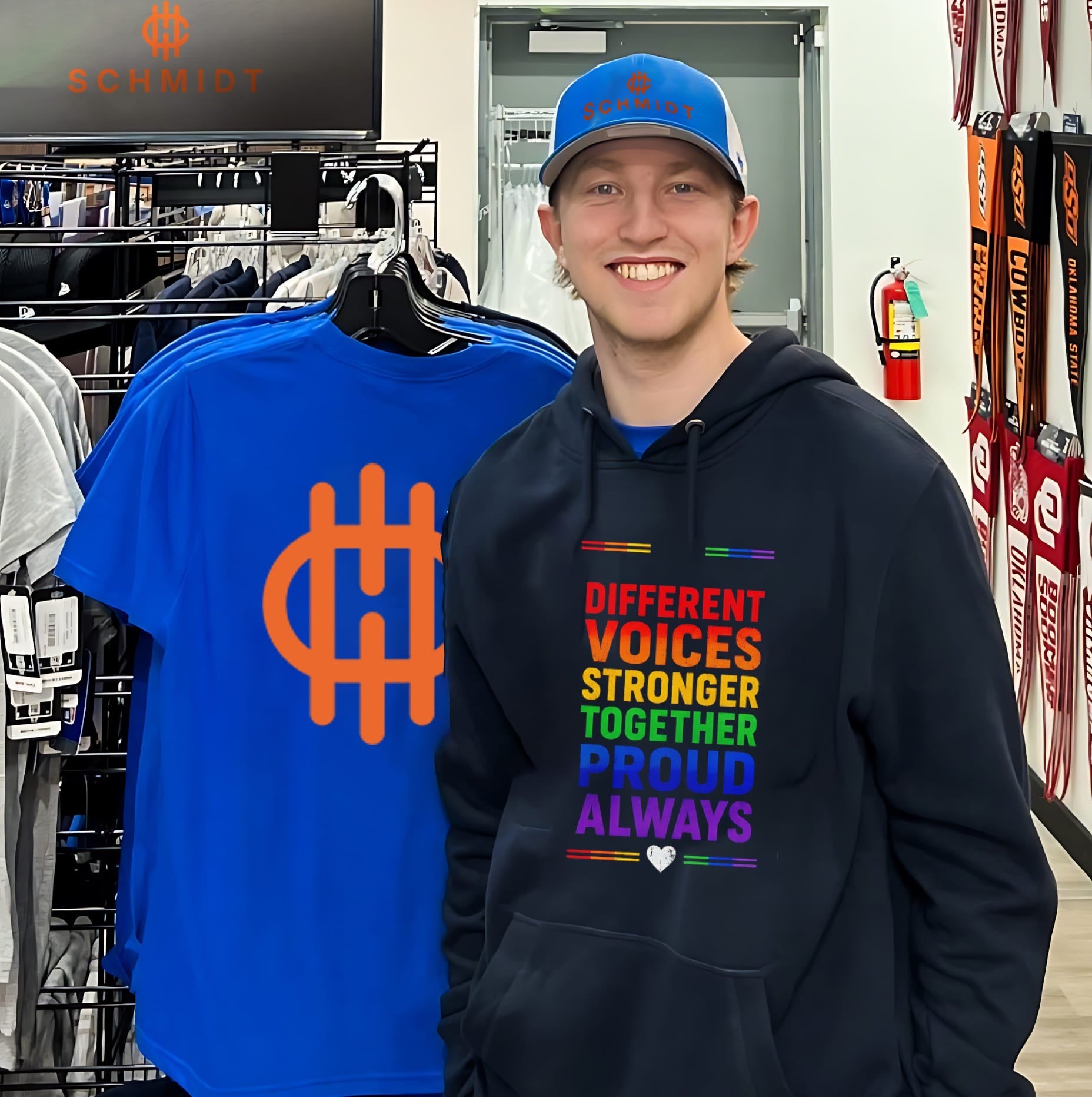 Different voices stronger together proud always rainbow shirt