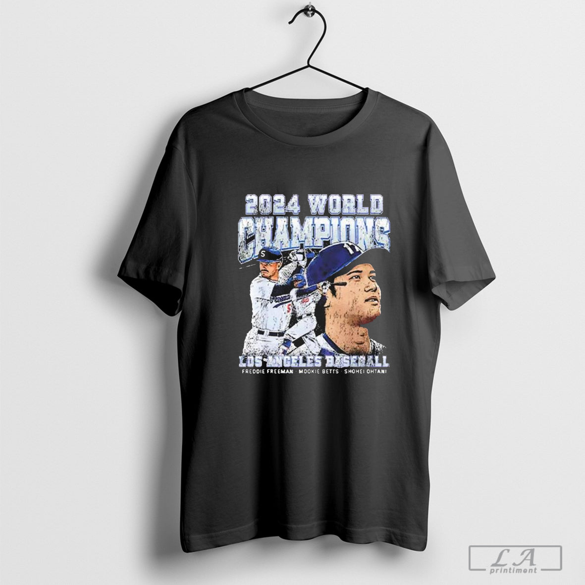 Dodgers 2024 World Champions Ohtani Freeman Betts