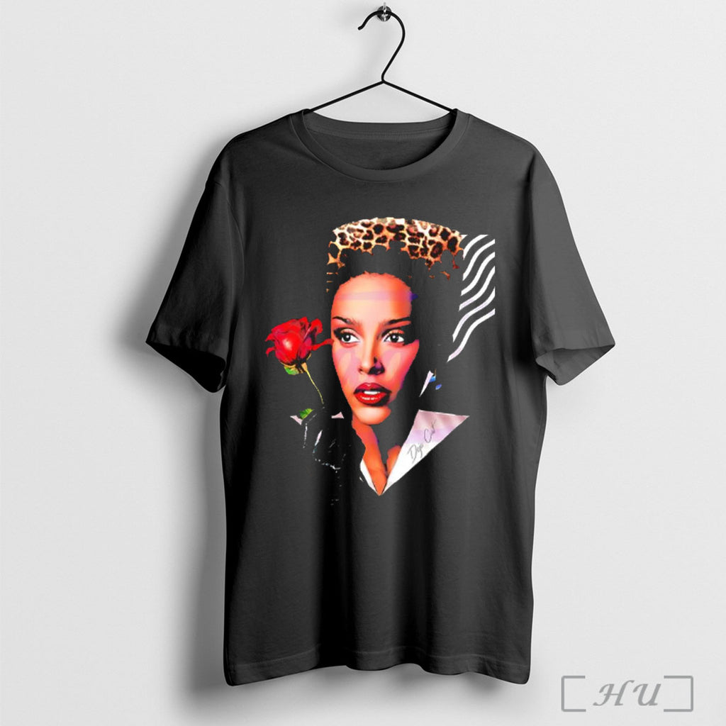 Doja With Rose Vintage Glamour Fashion Illustration T Shirt