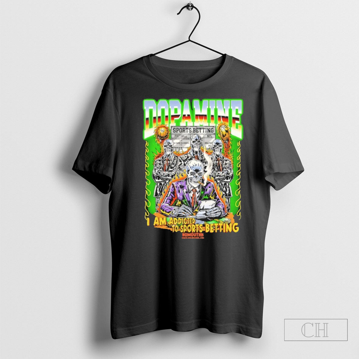 Dopamine I Am Addicted To Sports Betting Skeleton Shirt