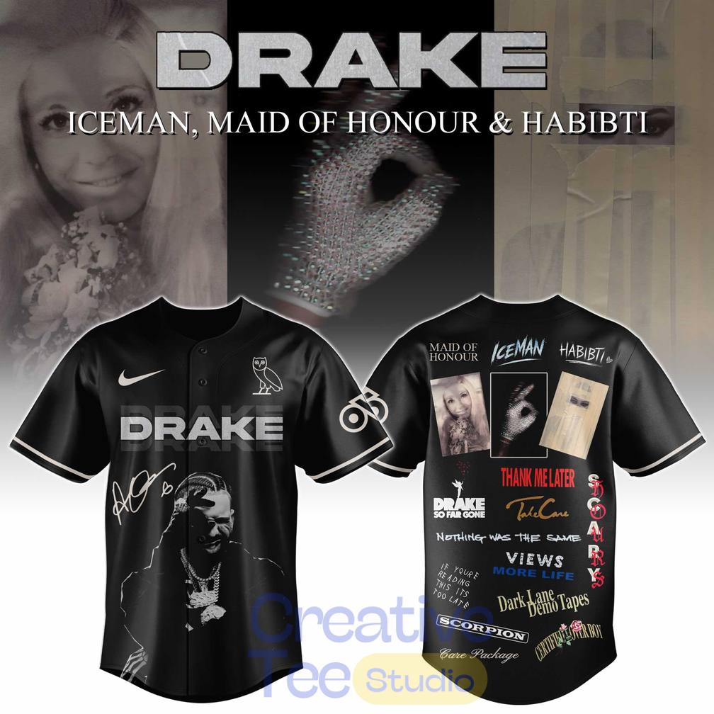 Drake Iceman Maid of Honour & Habibti Special Baseball Jersey