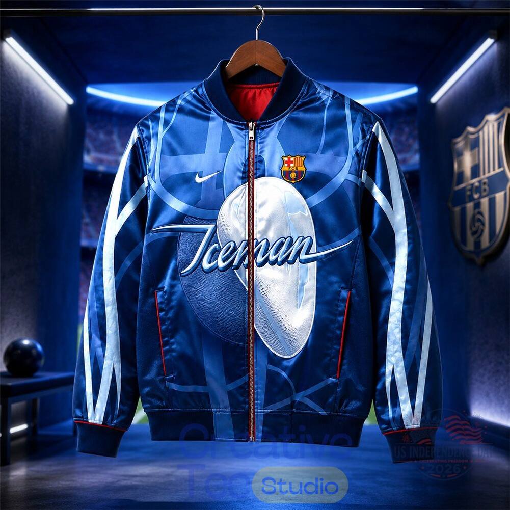 Drake Iceman x FC Barcelona 2026 Special Bomber Jacket