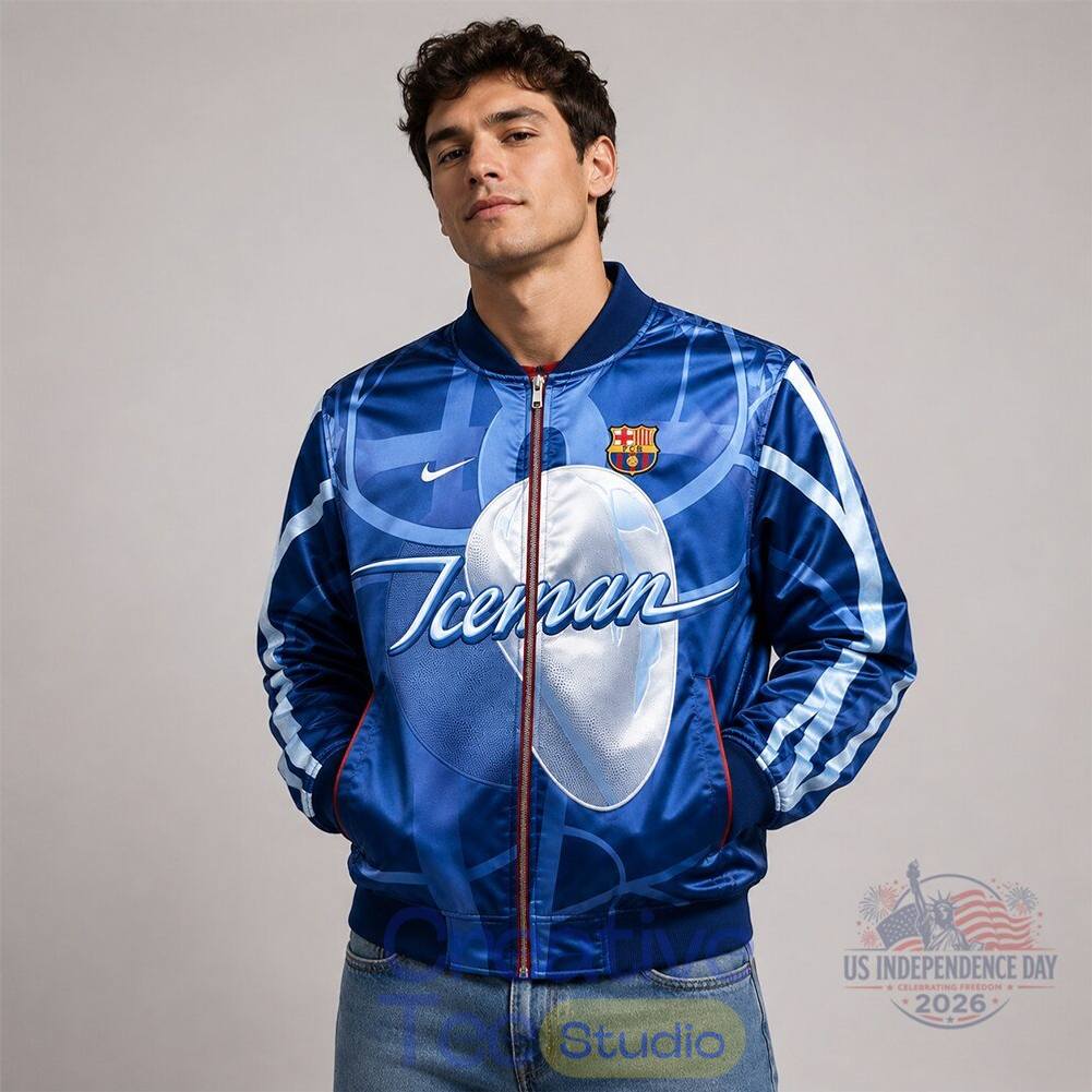 Drake Iceman x FC Barcelona 2026 Special Bomber Jacket