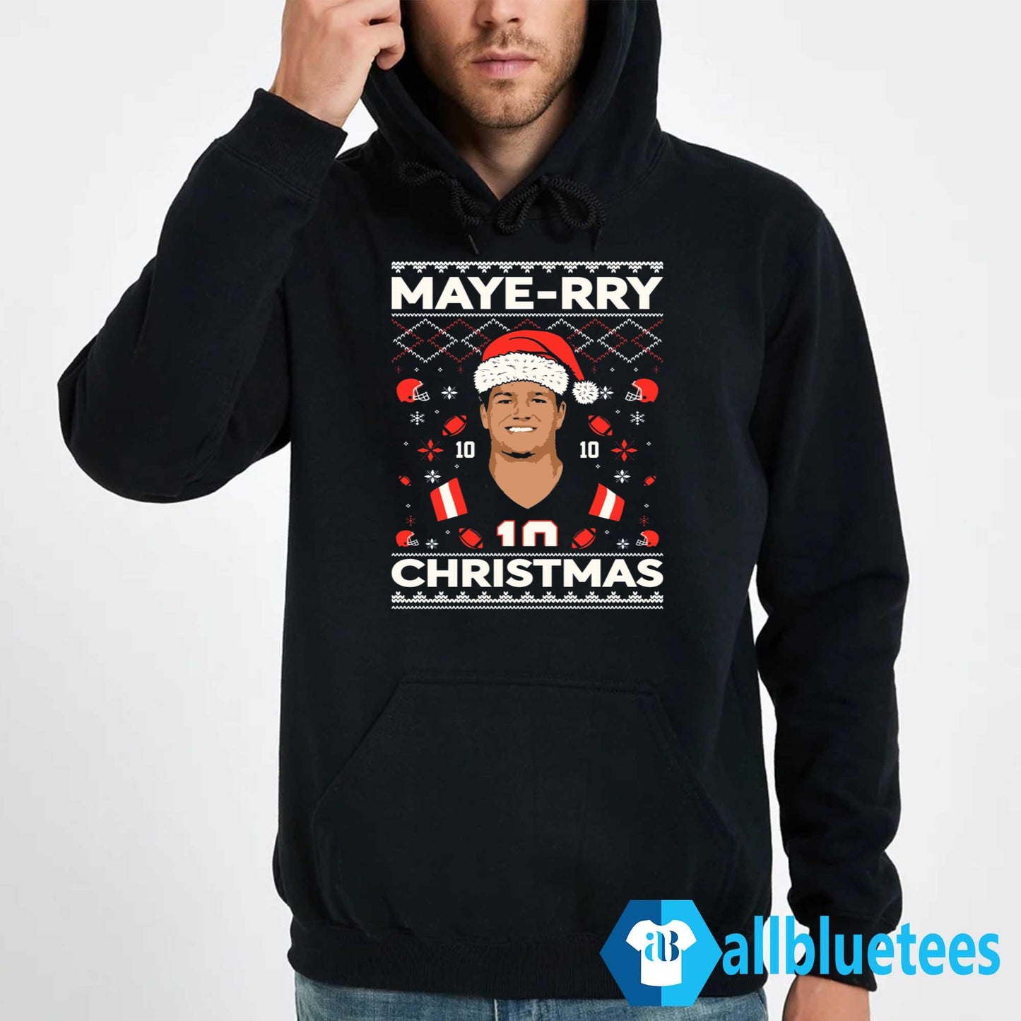 Drake Maye Maye-rry Christmas Sweatshirt