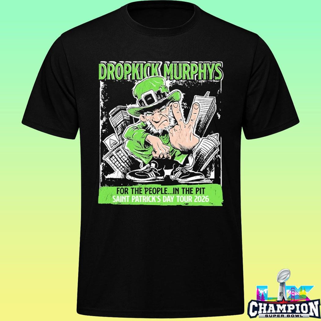 Dropkickmurphys Leprechaun St Patrick’s Day 2026 Tour Shirt