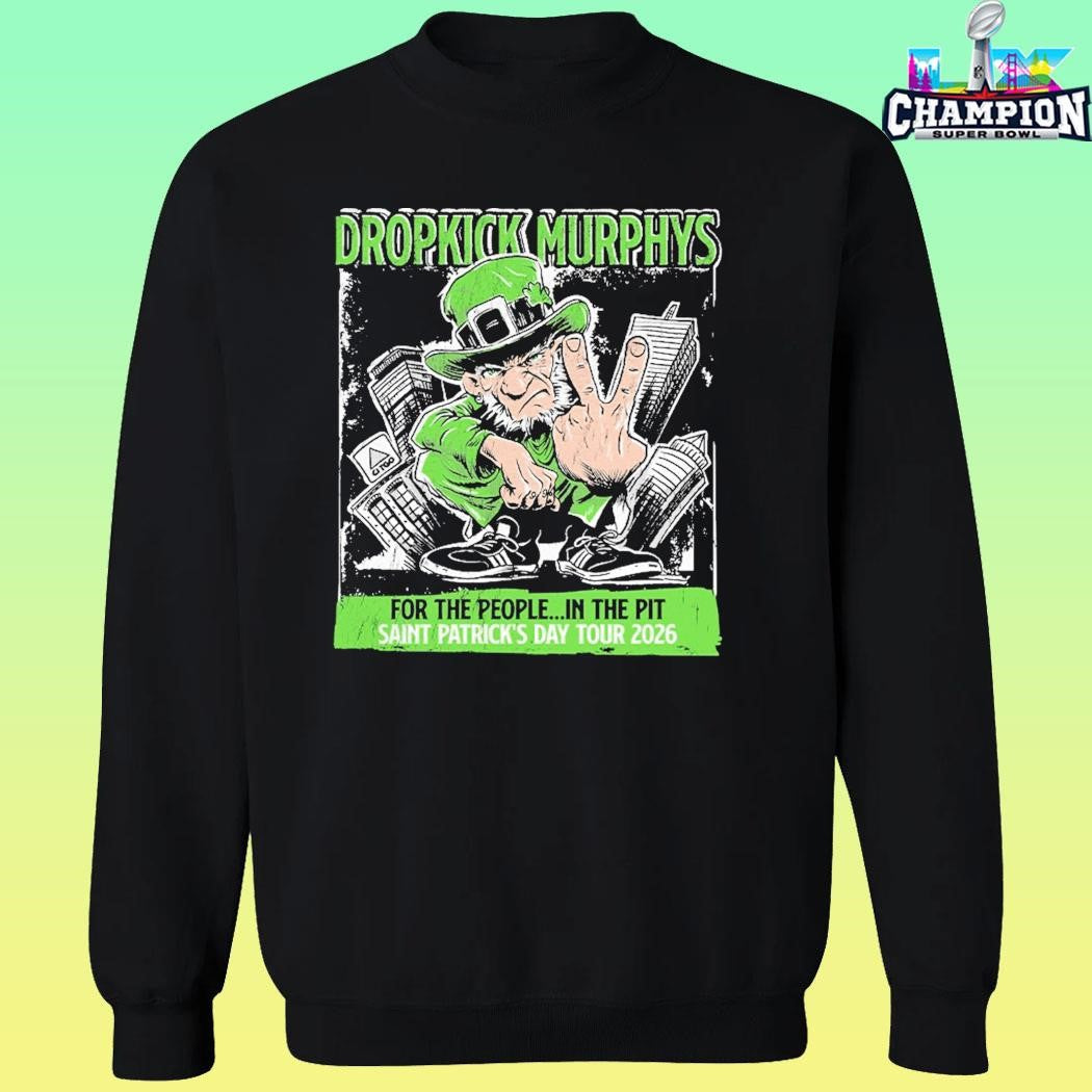 Dropkickmurphys Leprechaun St Patrick’s Day 2026 Tour Shirt