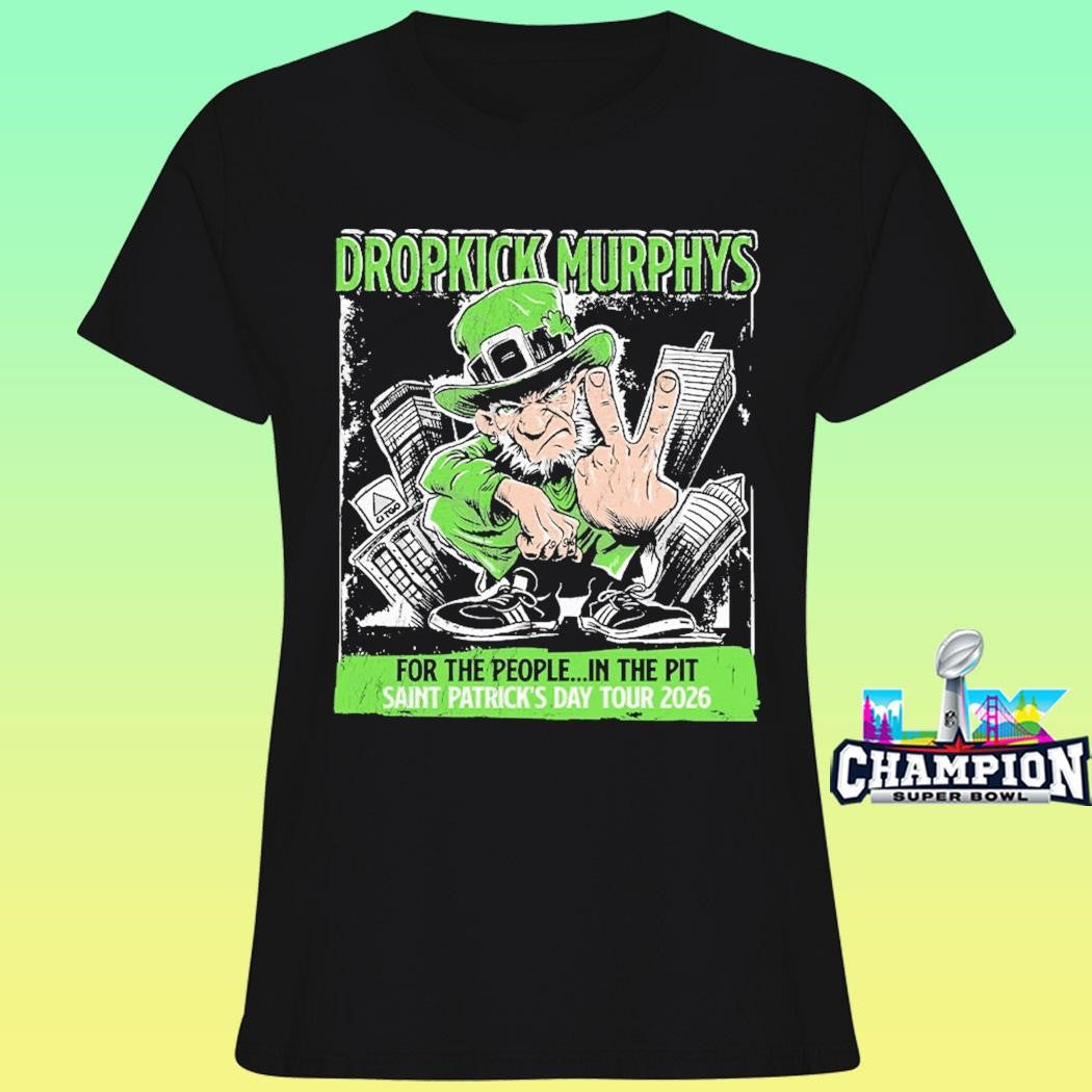 Dropkickmurphys Leprechaun St Patrick’s Day 2026 Tour Shirt