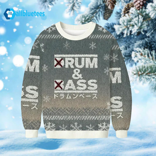 Drum And Bass Ugly Christmas Sweater