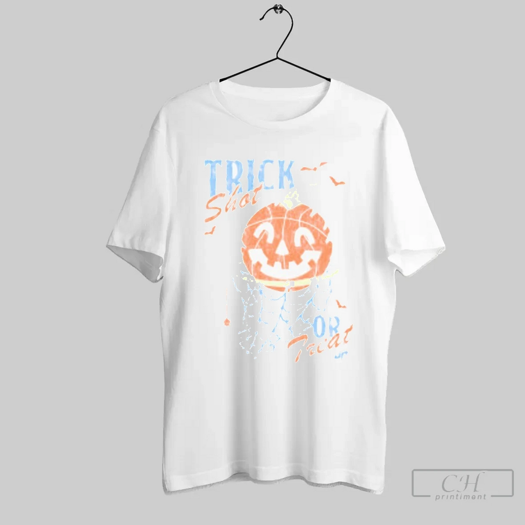 Dude Perfect Trick Shot Or Treat Pumpkin Skeleton Hands Halloween T Shirt
