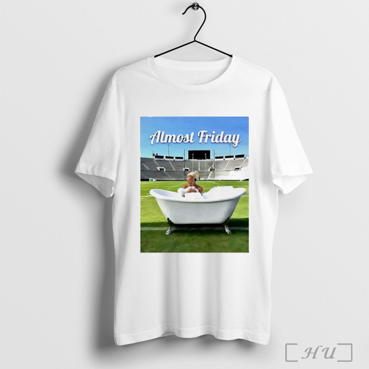 Dunne Bath Tub Rose Bowl Almost Friday T Shirt