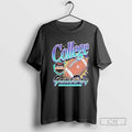 Espn College Gameday Retro Faded Football Graphic