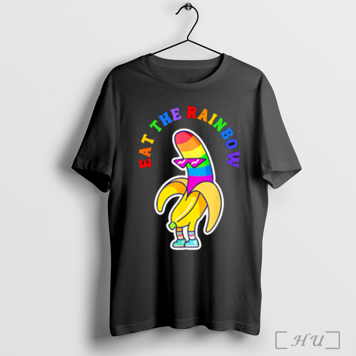 Eat The Rainbow Gay Banana Pride T Shirt