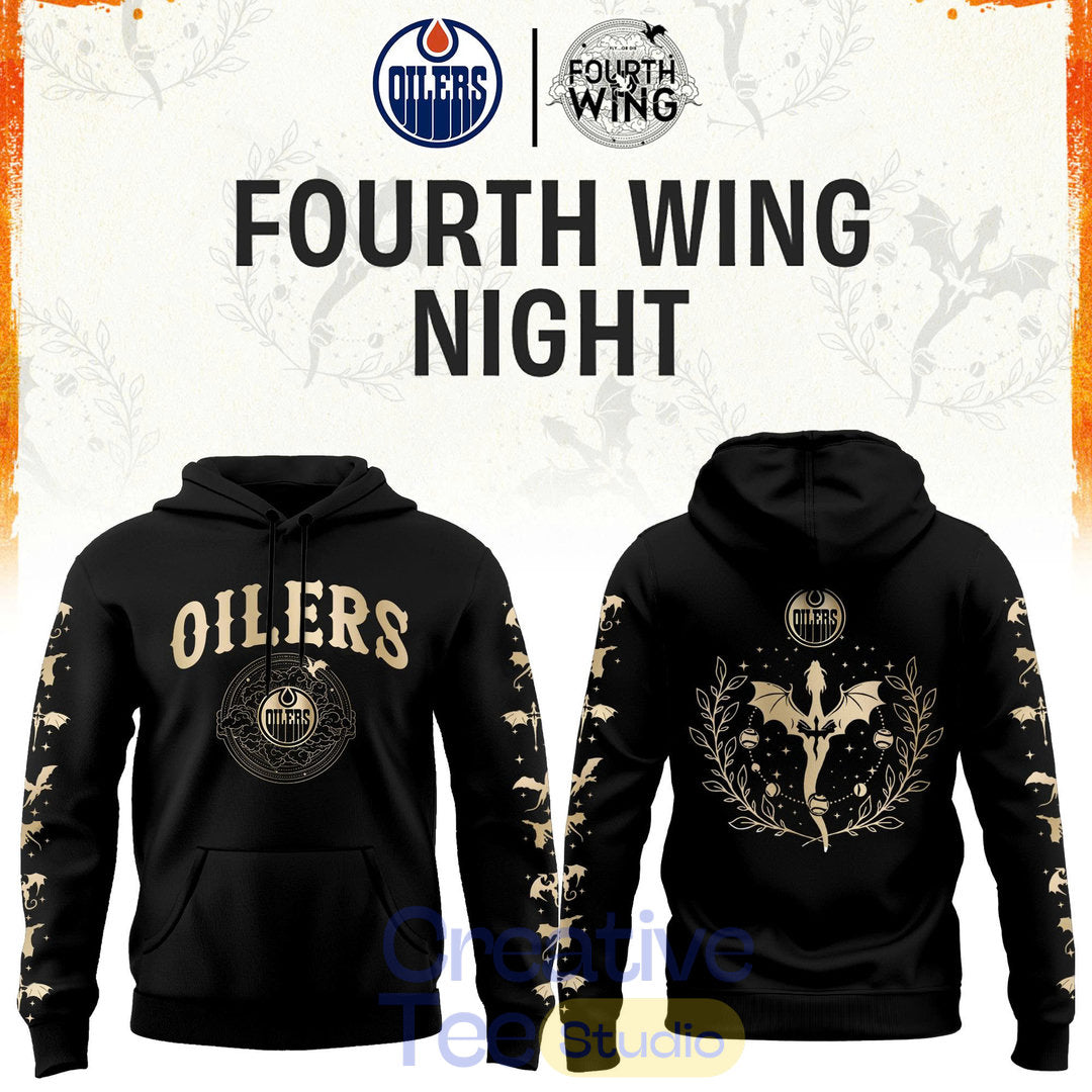 Edmonton Oilers Fourth Wings Night Limited Edition Hoodie