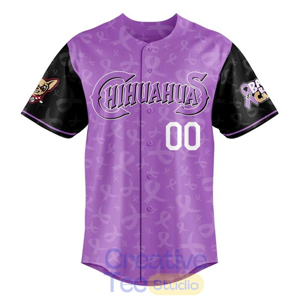 El Paso Chihuahuas 2026 Bark Back at Cancer Custom Baseball Jersey