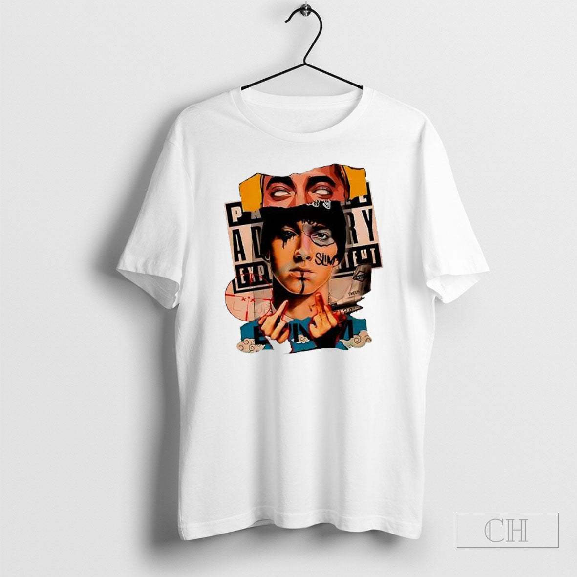 Eminem Slim Shady Hip Hop Collage Tee