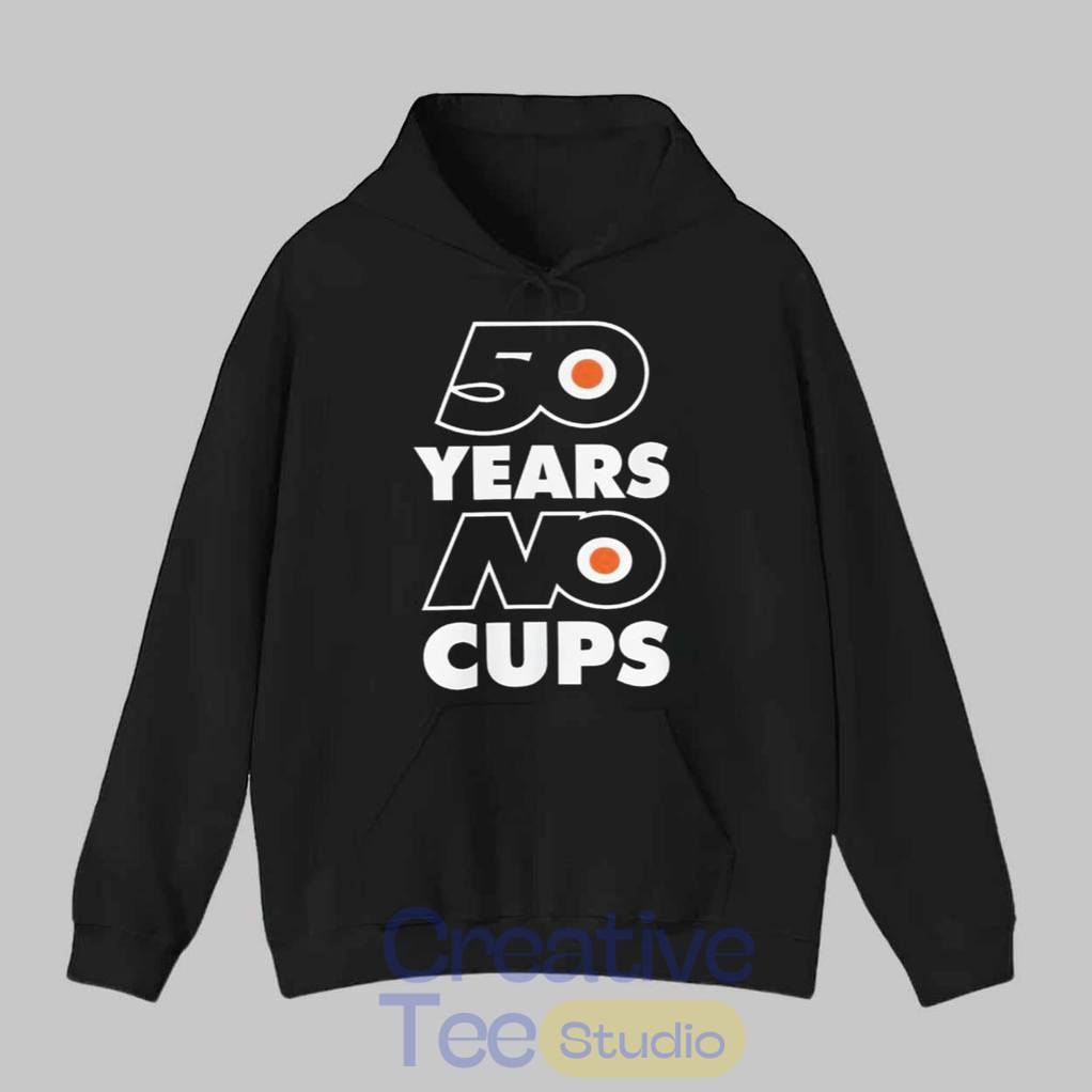 Erik Karlsson Philadelphia Flyers 50 Years No Cups T-Shirt
