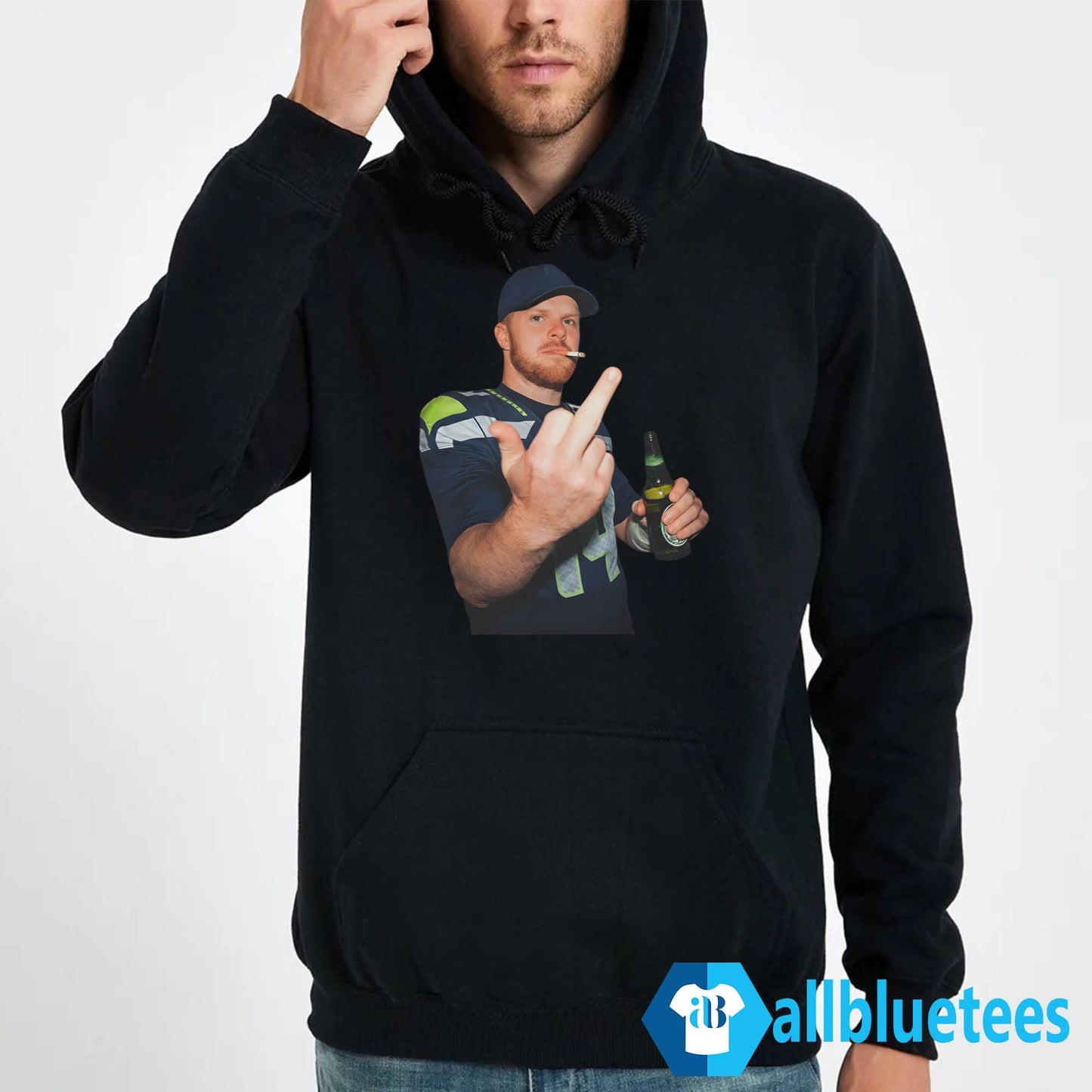 Ernest Jones Sam Darnold Middle Finger Shirt