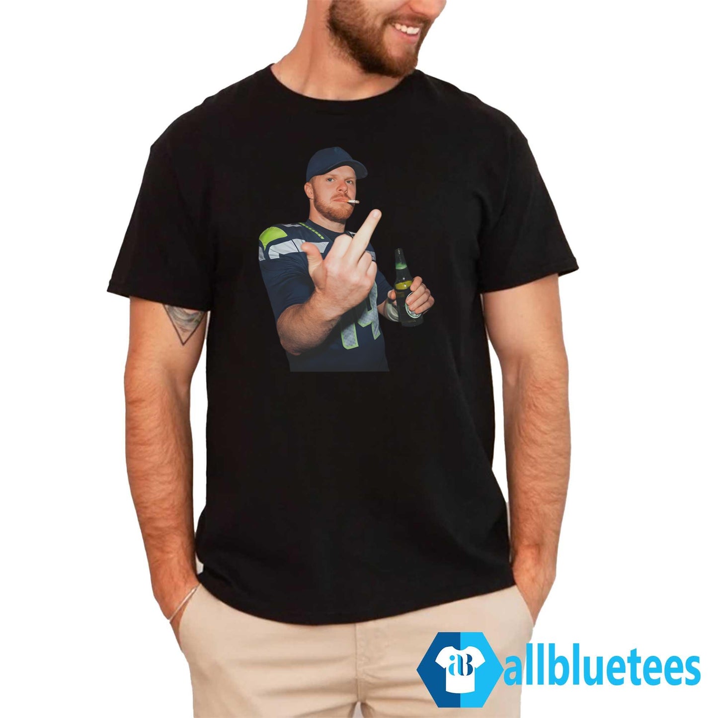 Ernest Jones Sam Darnold Middle Finger Shirt